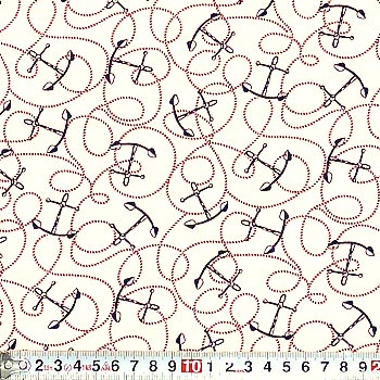 イカリとモヤイ綱 ホワイト 110*100