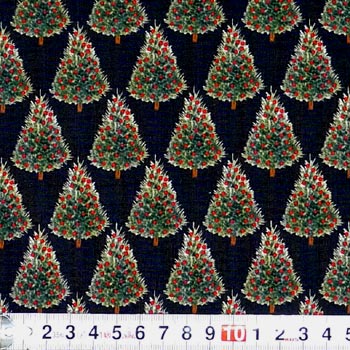 クリスマスツリー ブラック 110*100