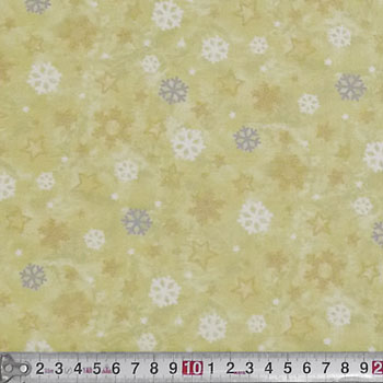 雪の結晶 金ラメ/イエロー/トス