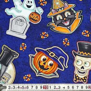 ハロウィーンキャラクター トス/ネイビー
