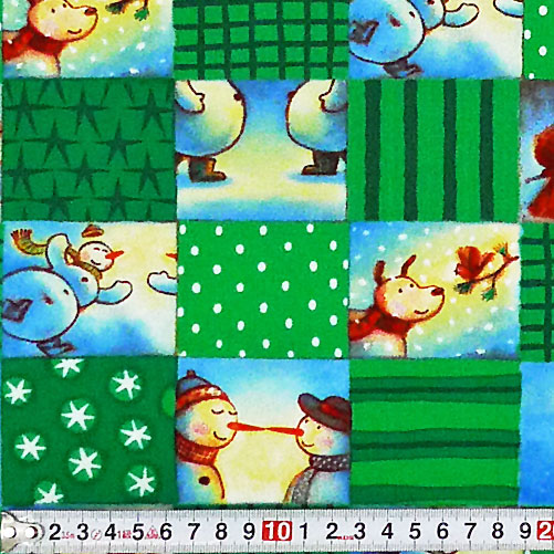 スノーマン、イヌ、カージナル、ブルージェイ パッチ/グリ－ン