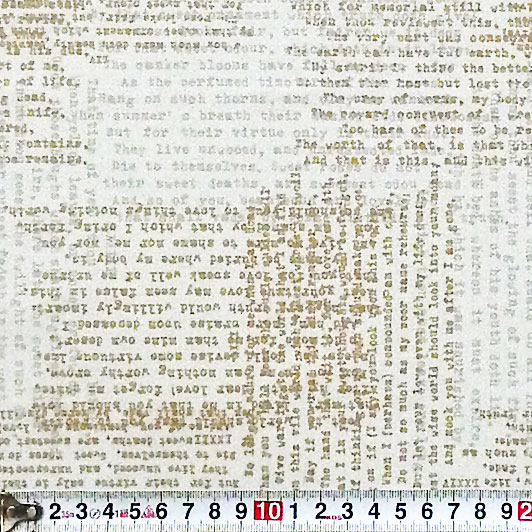 金ラメの英文 オールオーバー/ホワイト