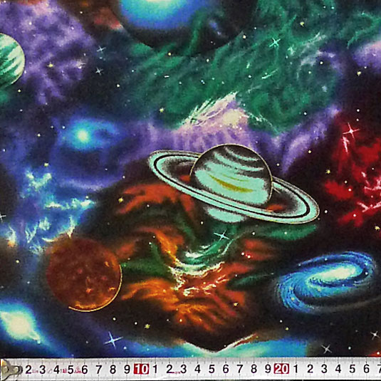 惑星、星雲 オールオーバー/ブラック