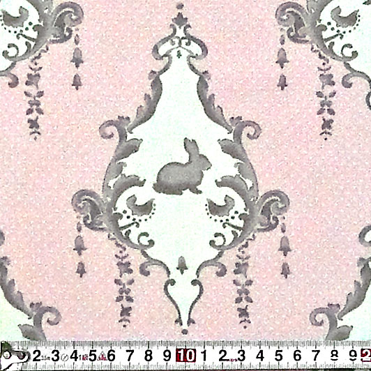 紋章の中のウサギ パステルピンク