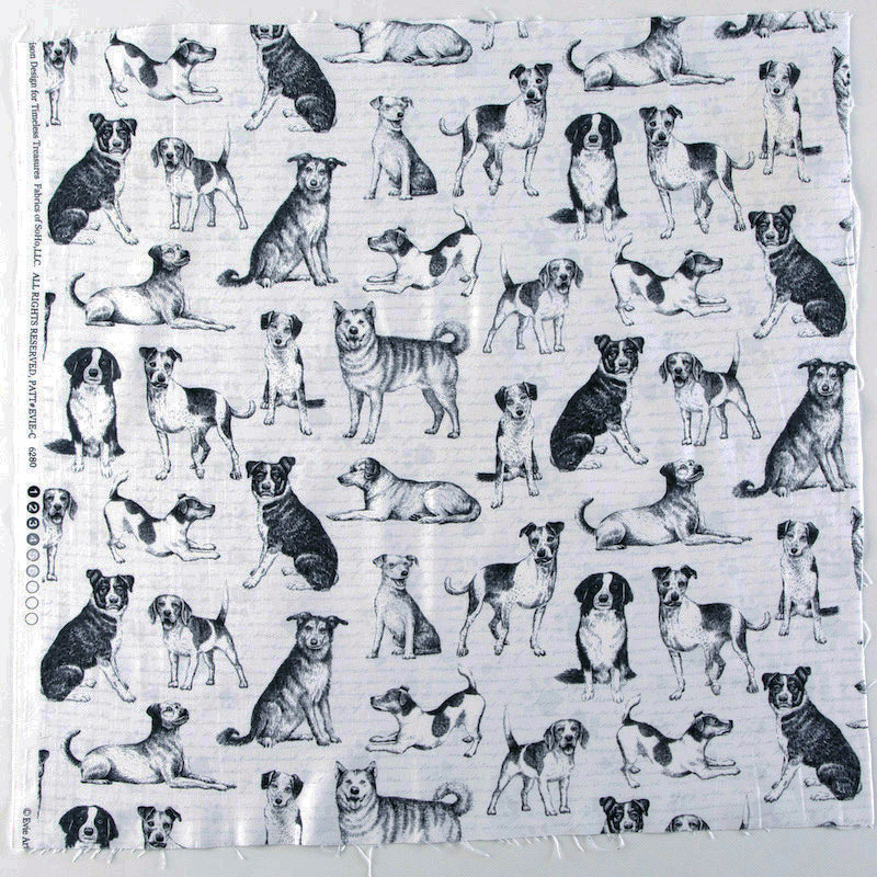 Fairy Cotton / ペン画の犬たち モノトーン