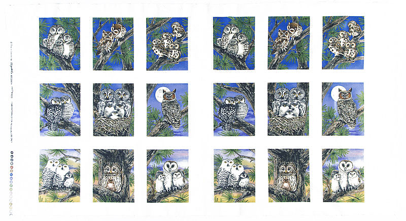 フクロウ ブロック・パネル ホワイト 110*58
