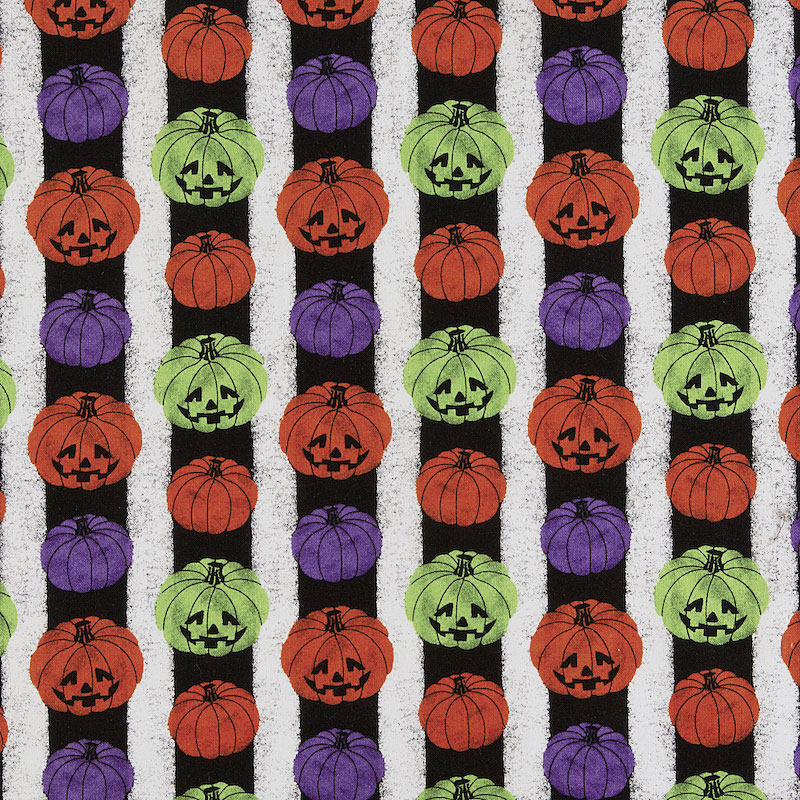 ハロウィンカラーのカボチャ ストライプ ブラック