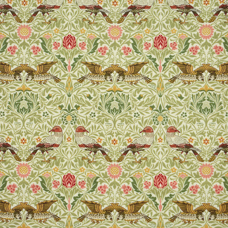 ベスト・オブ・モリス・モリス・ミューズ・バード ピンク/セージ ベージュ