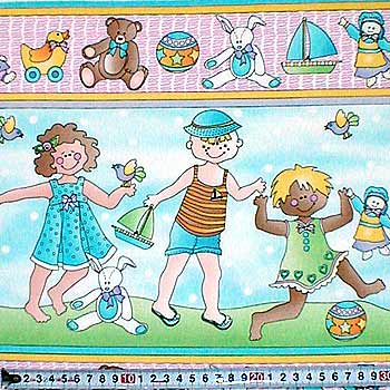 夏の子供 ボーダー 110*75